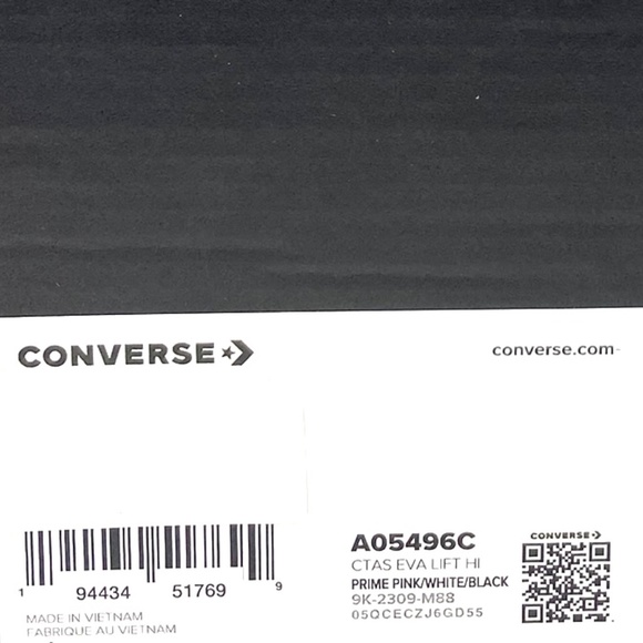 Converse Chuck Taylor Lift Platform SB Shoes Women Kid Canvas Prime Pink A05496C - Picture 8 of 9